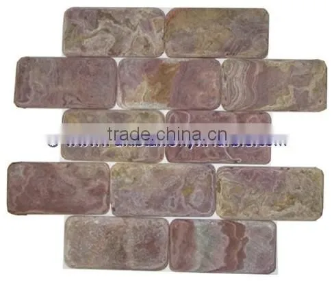 FACTORY PRODUCUNG MULTI RED ONYX MOSAIC TILES COLLECTIONS