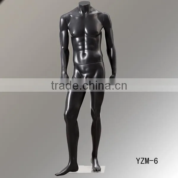 Latest realistic black headless stronger muscle male mannequin