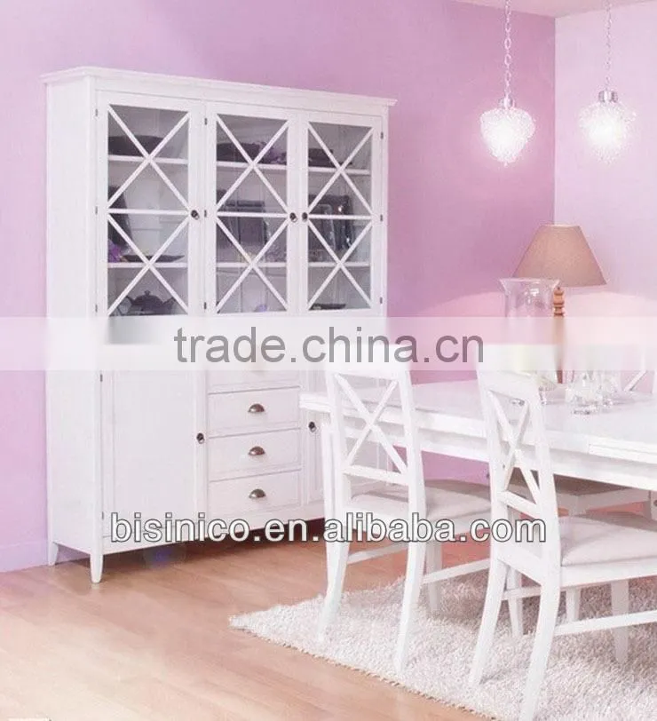 Big size luxury Spanish style wooden dining room sideboard