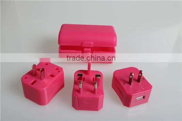 Wontravel 100% OEM USB adapter and unviersal USB travel charger with 3A USB port for hotel gift