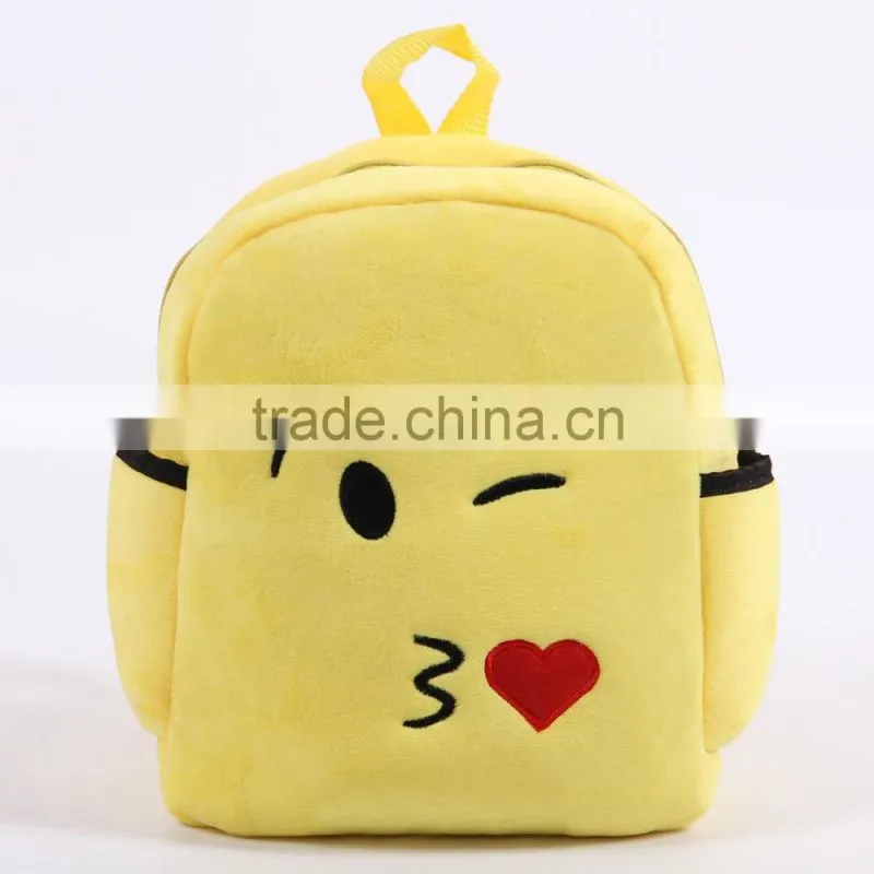 2016 New Design Emoji Plush For School backpack