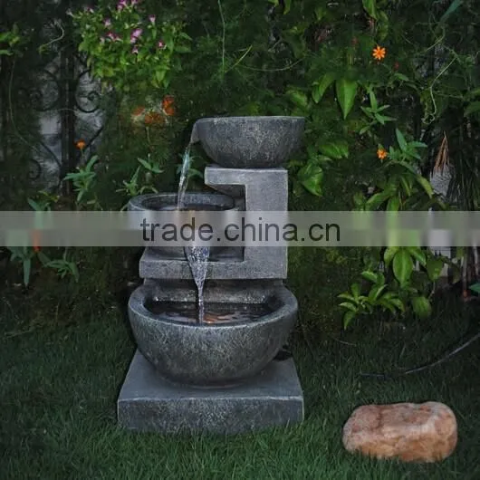 Three Tiered Outdoor Garden Led Fountain