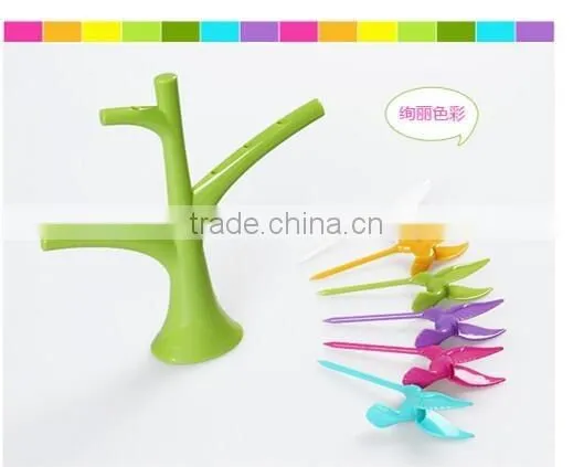 CY119 Plastic Creative Fruit Fork Bird Tree Decorative Household Daily Necessities Dessert Forks