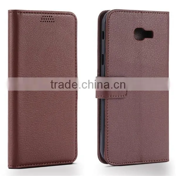 Factory Suppliers Litchi Pattern Flip Leather Phone Case For Samsung A7 2017
