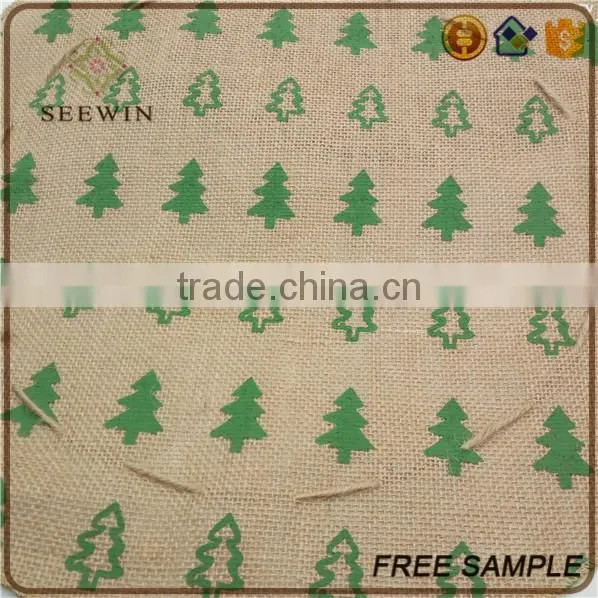 burlap jute material modern flower stand for flower decoration