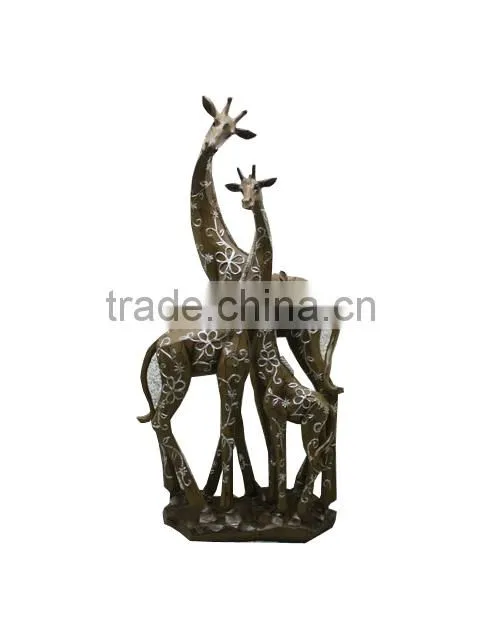 popular polyresin items decorative giraffe resin giraffe figurine
