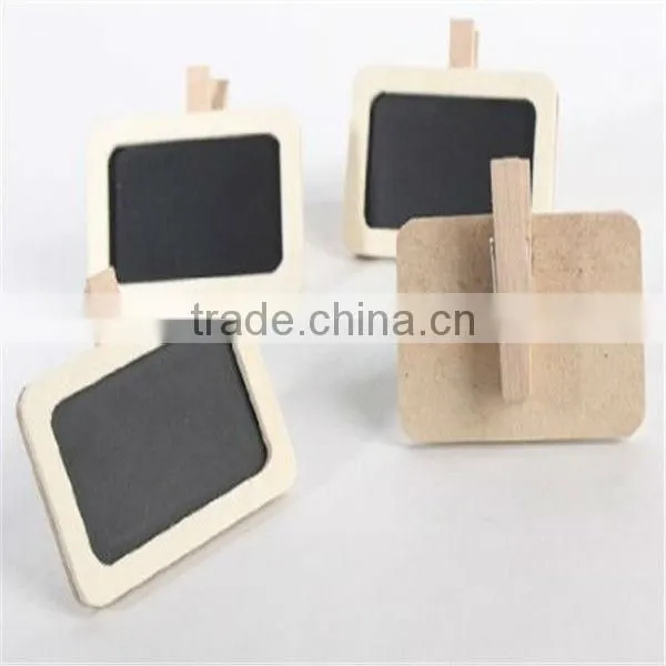 wooden clip with mini chalkboard