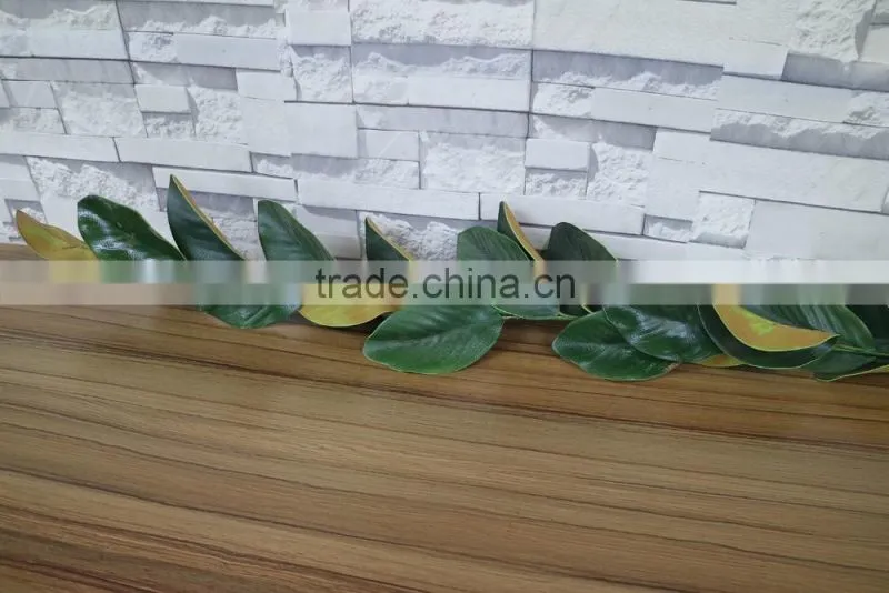 Artificial magnolia leaves garland plastic magnolia garland