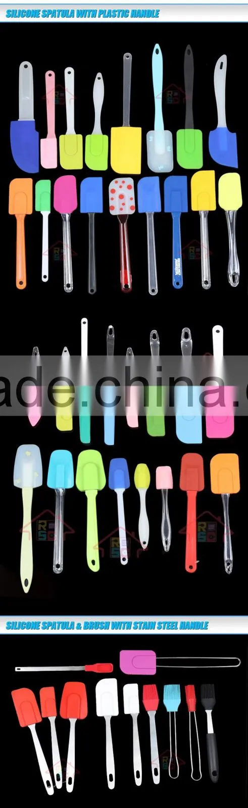 NBRSC kitchen silicone baking spatula shovel with handle