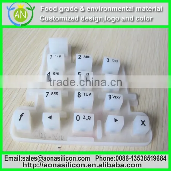 Standard silicone rubber button keypad for wholesale