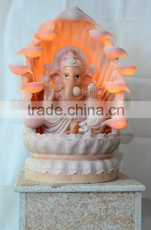hindu god ganesh statue indoor resin water fountain for decor