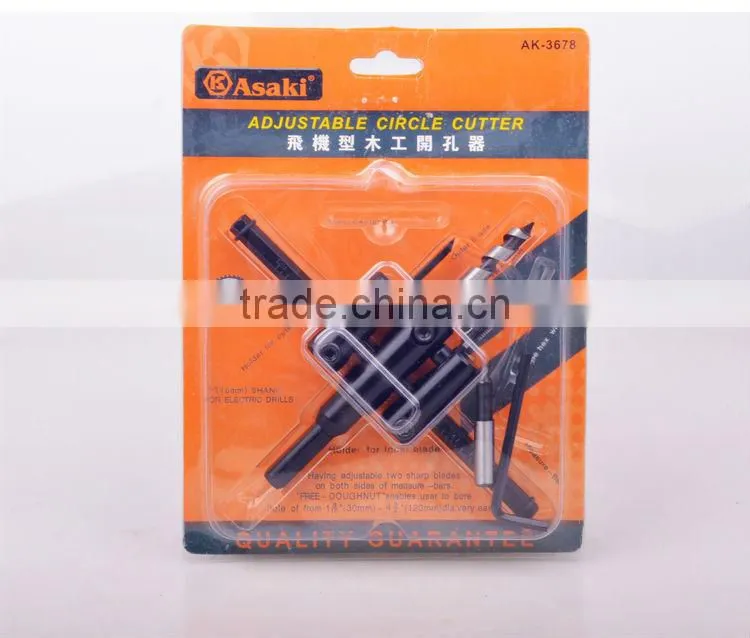 Adjustable carpentry hole saw