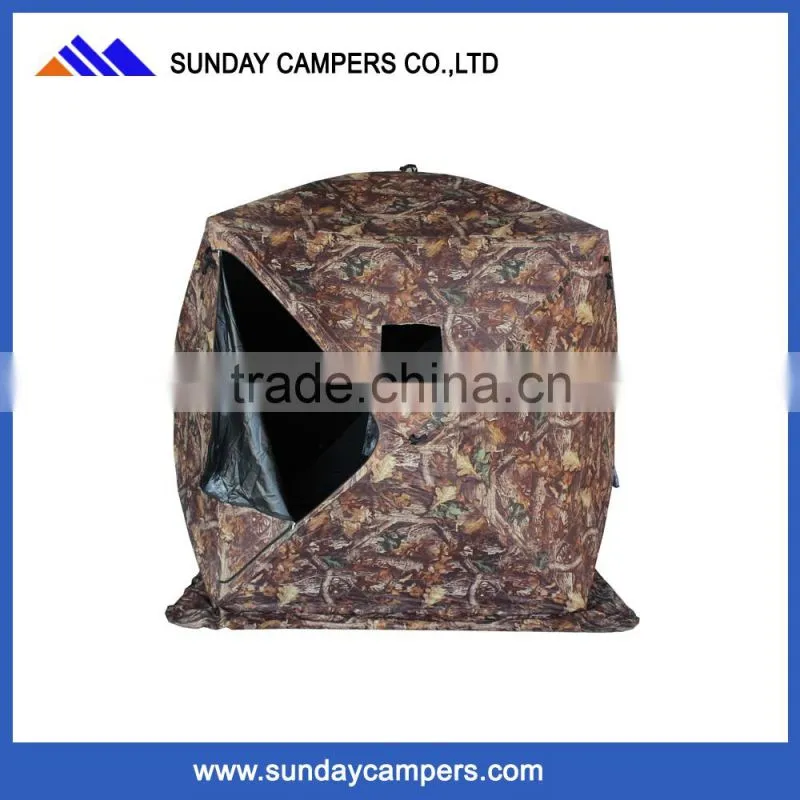 Easy set up folded single layer HUB pole ice fishing tent for sale