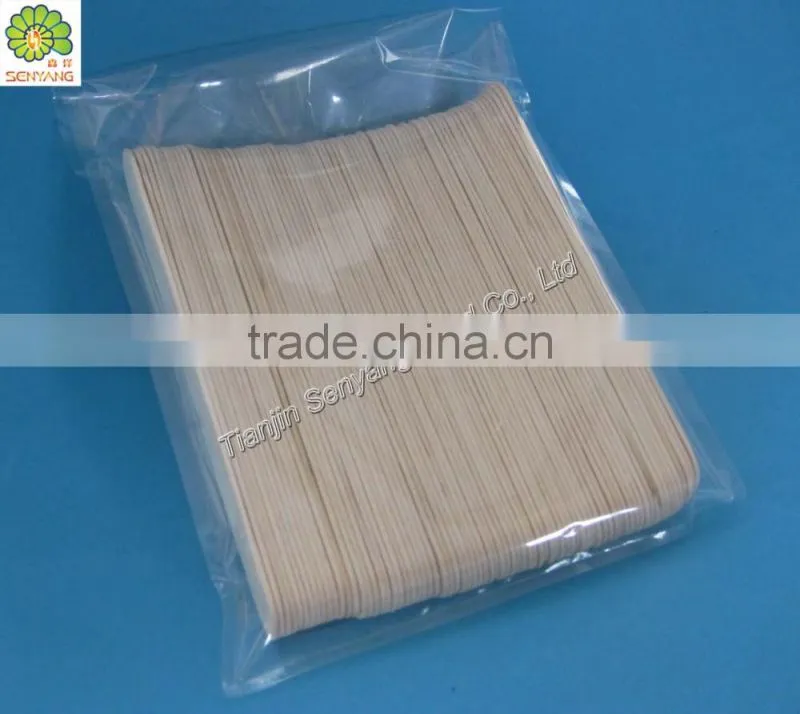 beauty waxing disposable white birch wooden spatula