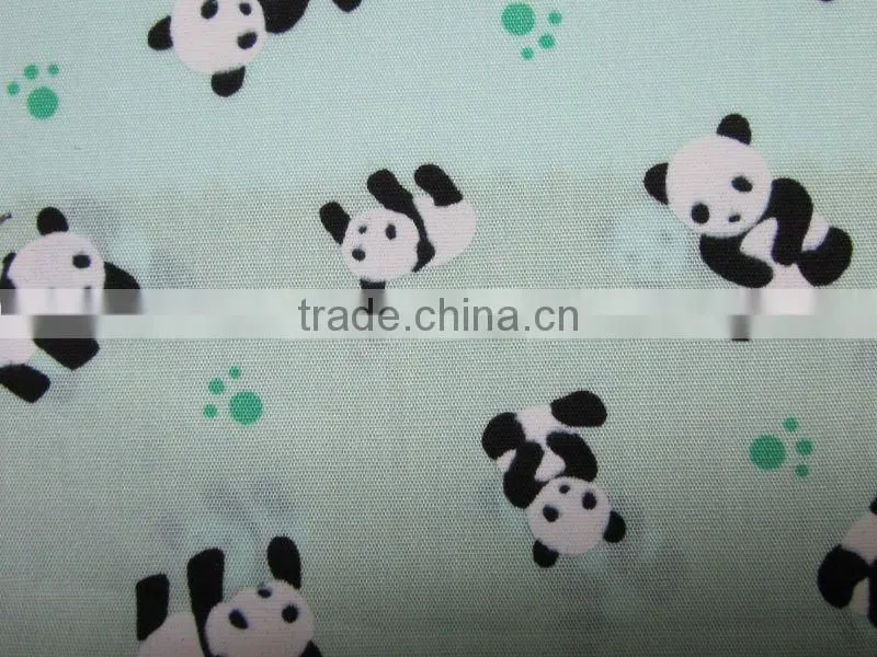 Cute Panda Cotton Printed Cotton Cloth