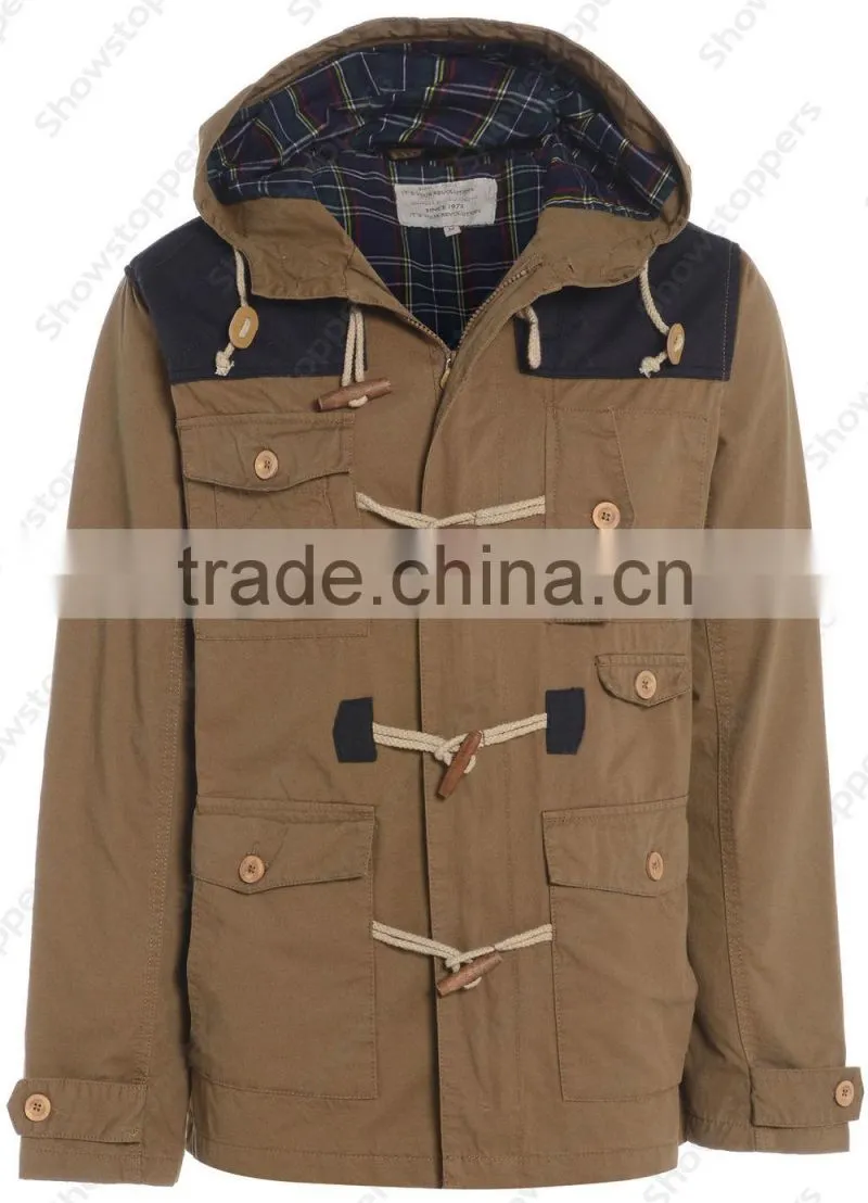 Mens Jacket COAT Hooded Casual Parka