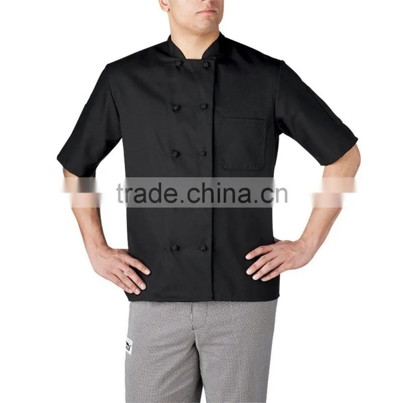 Custom short sleeve chef jacket