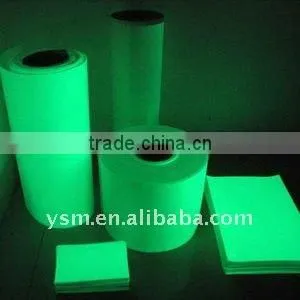luminous vinyl in the darkness for safe signs