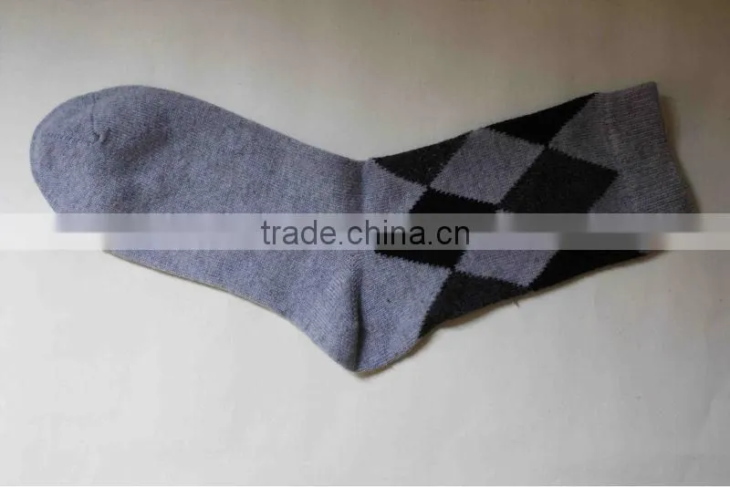 Comfortable wool knitted thick man socks with winter
