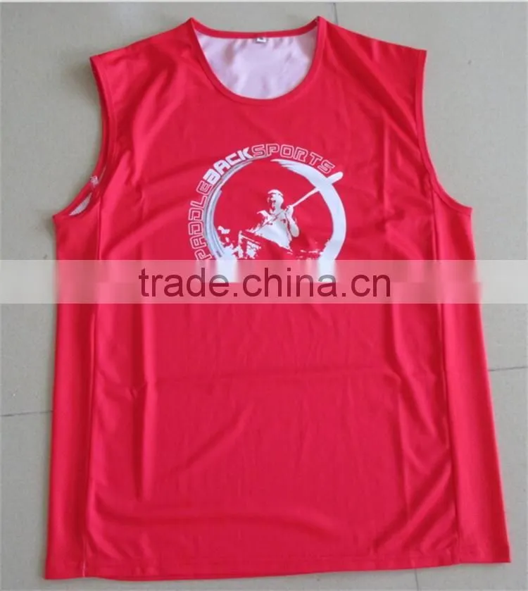 mens sports singlets with sublimation print, Italy ink, dry fit running mens singlets