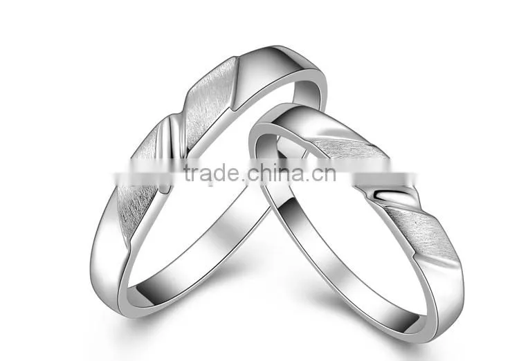 Fashion Couple Jewelry Engagement Matt Ring