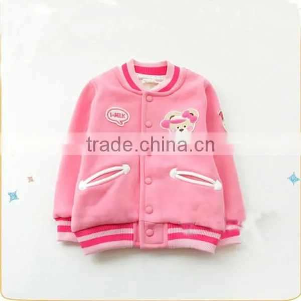 Girls fashion design embroidery crew neck sweatshirts