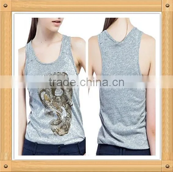 100% cotton ladies tank top wholesale china manufacture
