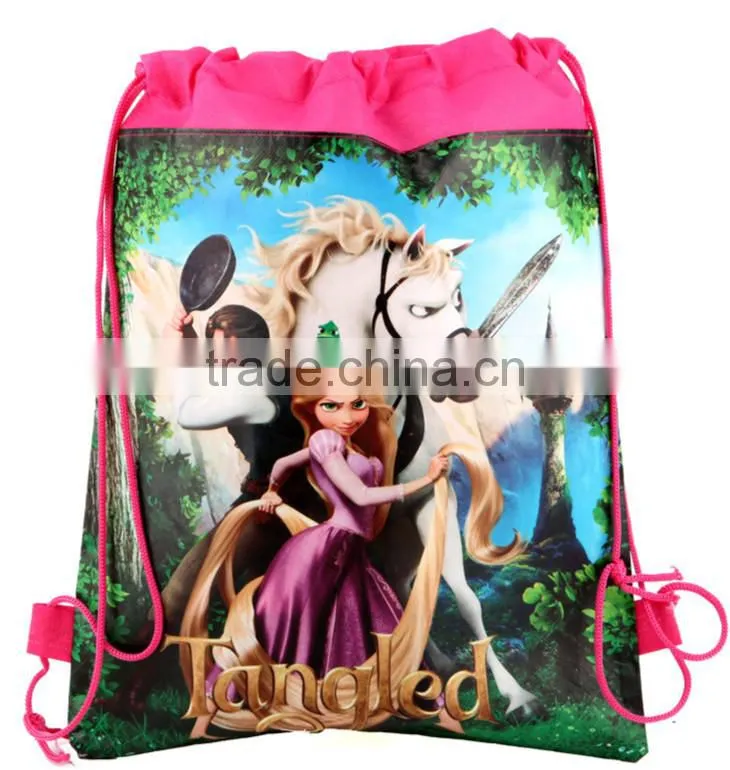 Hot! Tangled school backpack cheap thing to sell cotton Non-woven handbag
