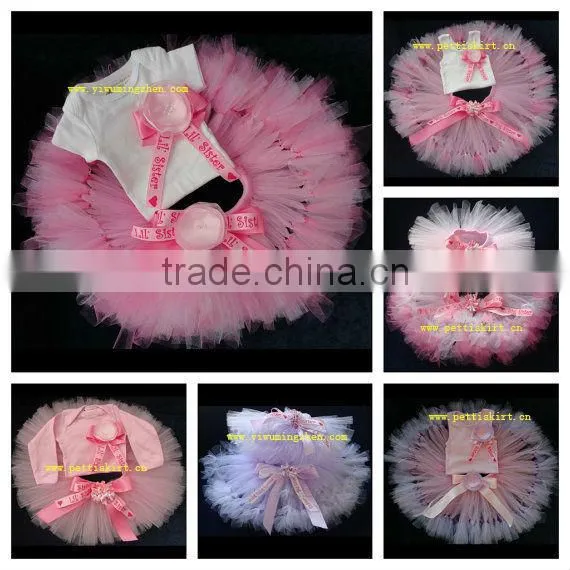 Hot sale baby girls boutique set blue ballet tutu costumes girls ballerina dresses
