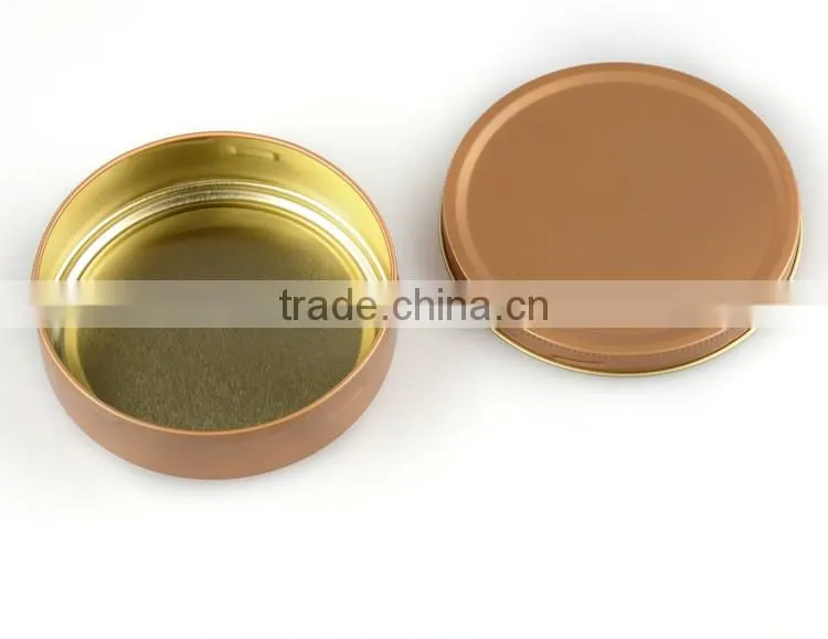 R18340H 80ml Round Tin can screw top sealed snack food gifts tin