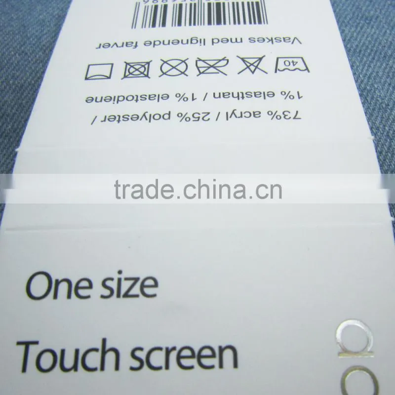 socks packaging label