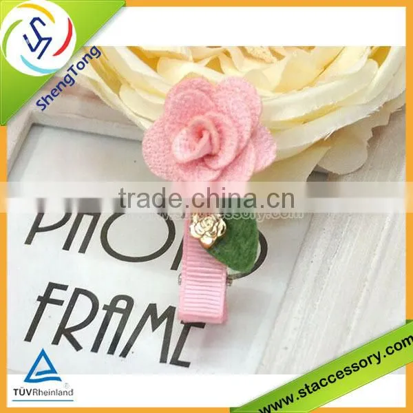 2015 fashion ,beautiful and cute ribbon hair clip design for kids