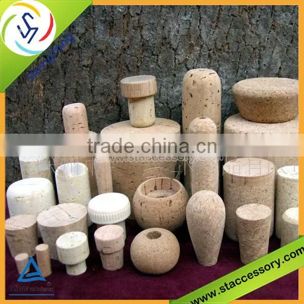 High quality small glass bottle wooden cork stopper wholesale