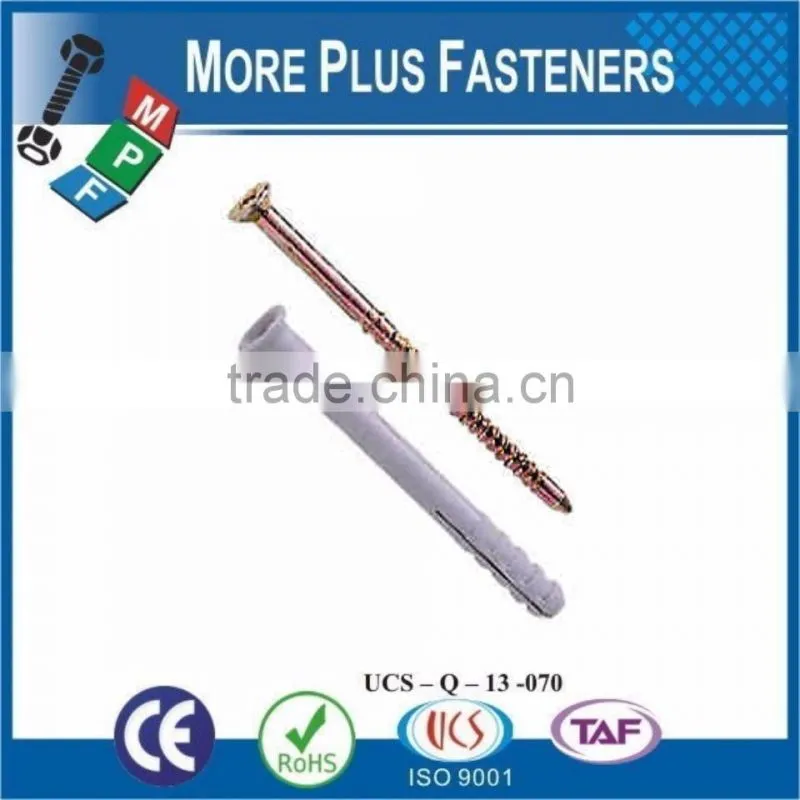 Made in Taiwan Nylon Plugs Hammer Fixing
