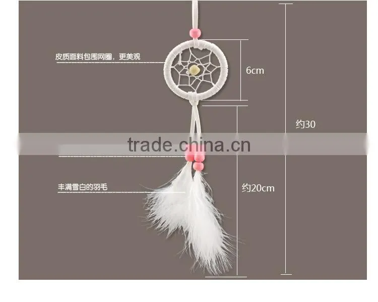 Mini dream catcher handmade ornament for car or house decoration creative artware