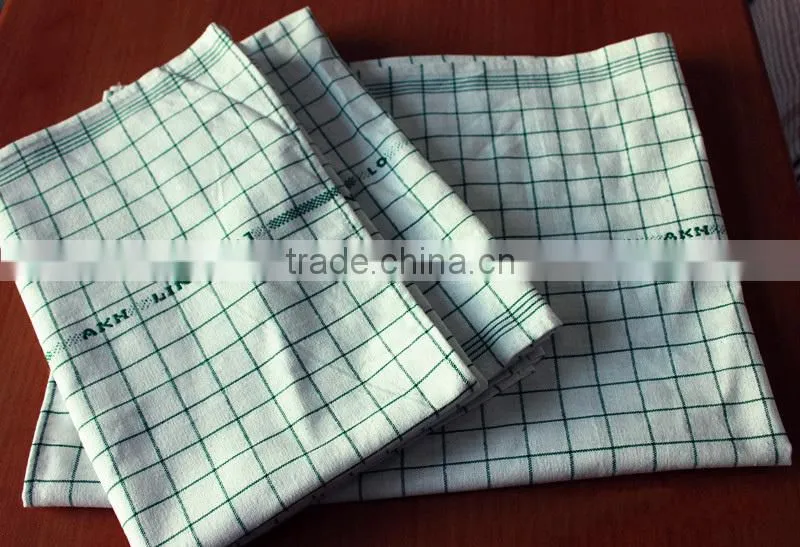 China supplier plain linen wafflle checked tea towel