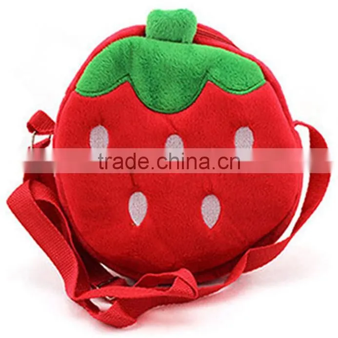 best price berries strawberry soft plush toy children portable backpack