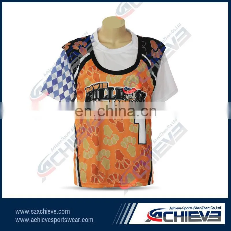Sportswear mens designs lacrosse uniforms custom sublimation team lacrosse jerseys/shooting shirts/shorts/pinniy lacrosse gear