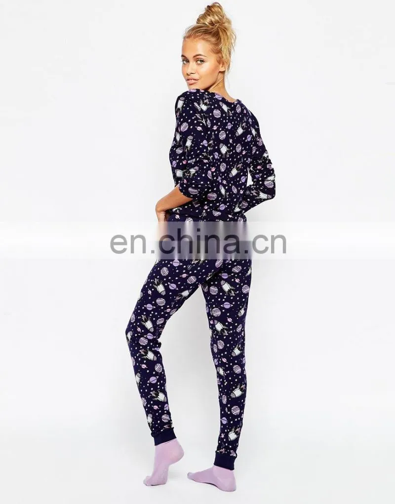 Custom Printed Pajamas Adult Cartoon Pajamas
