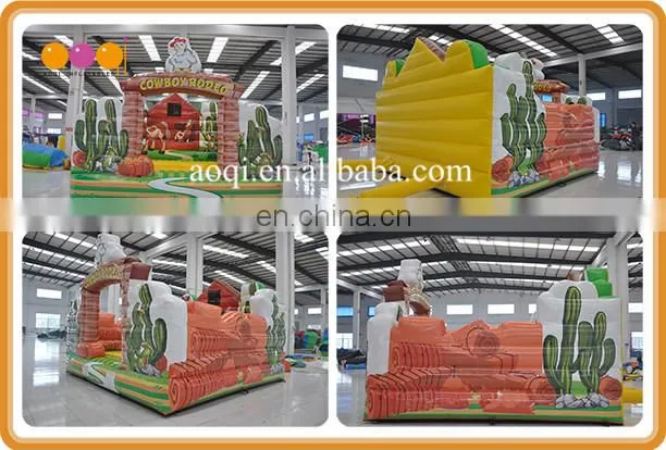Westerm cowboy theme inflatable mechanical rodeo bull for sale