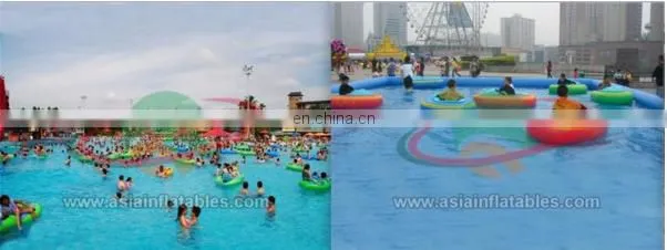 Inflatable power paddle Bumper Boat rechargeable for kids used in water park