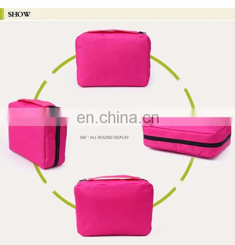 Multi-function hanging travel wash cosmetic toiletry bag