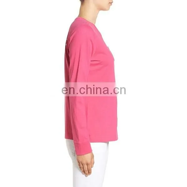 Custom Graphic Long Sleeve Sweater T-shirt Newest Printing Casual Women T shirt