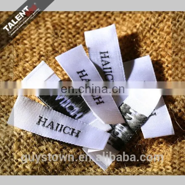 custom brand name logo clothing woven label for garment