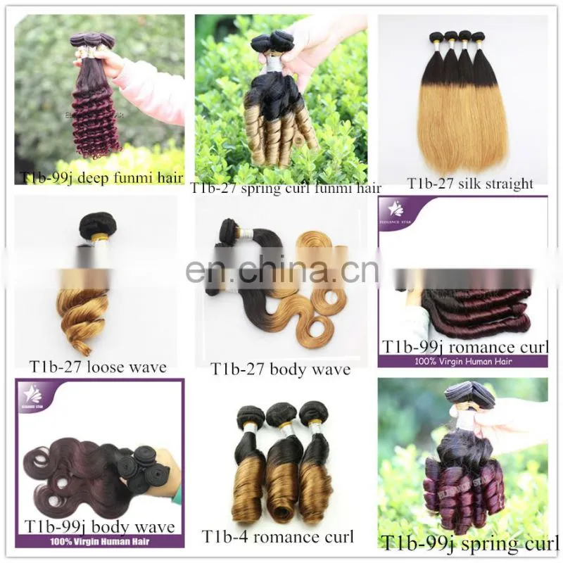 unprocessed wholesale virgin brazilian curly hair extension blonde deep wave hair weft