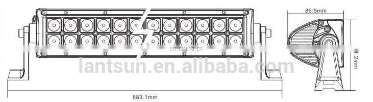 spot/combo 180W Aluminum Alloy 50000 hours spot vehicle automotive led light bar