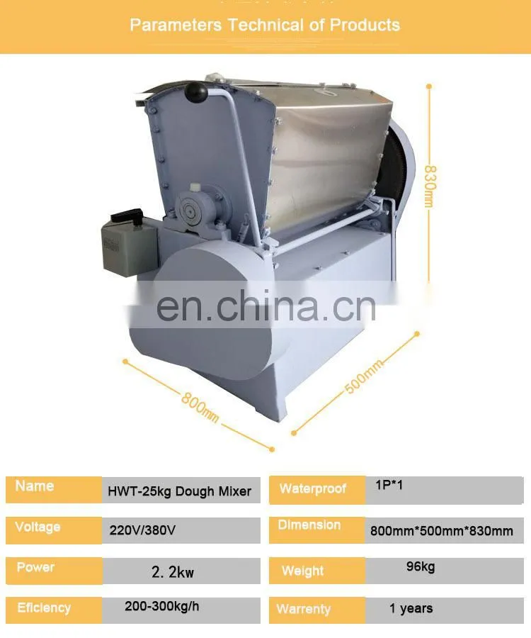 Dough Mixer for making bread pasta ravioli dough mixing machine with high efficiency vertical flour mixing machine