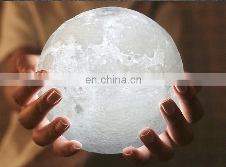 3D printing moon light Creative gift moon light USB charging bedside LED night light