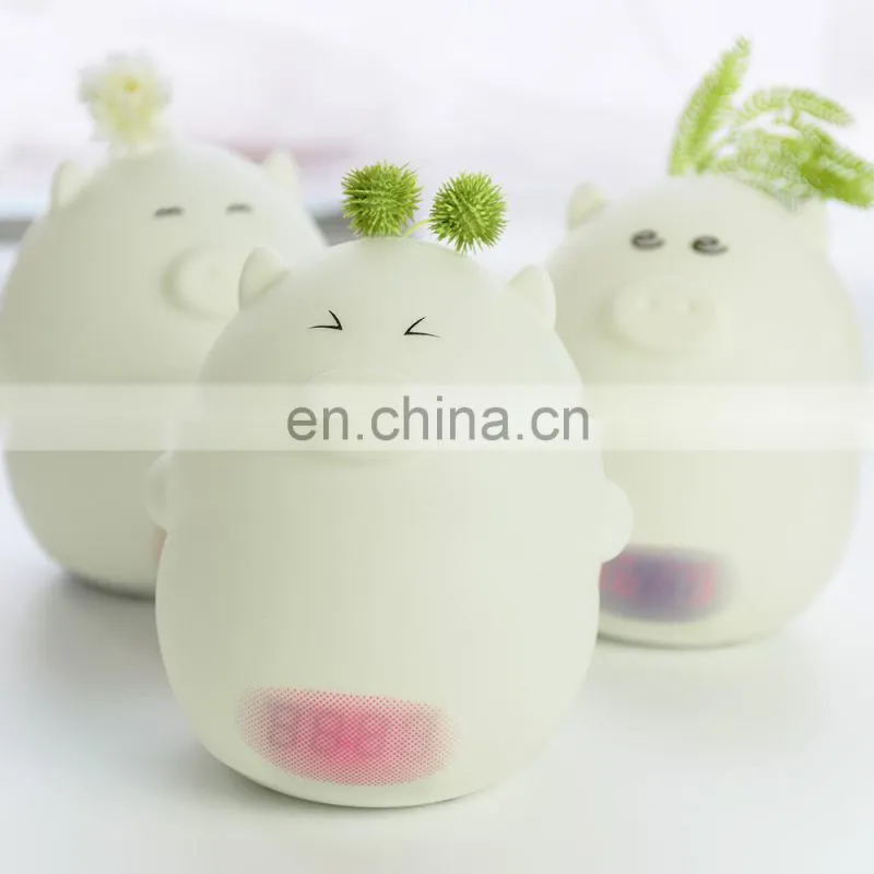 High quality motion sensor led alarm clock night light colorful lamp room silicone night lamp for kids