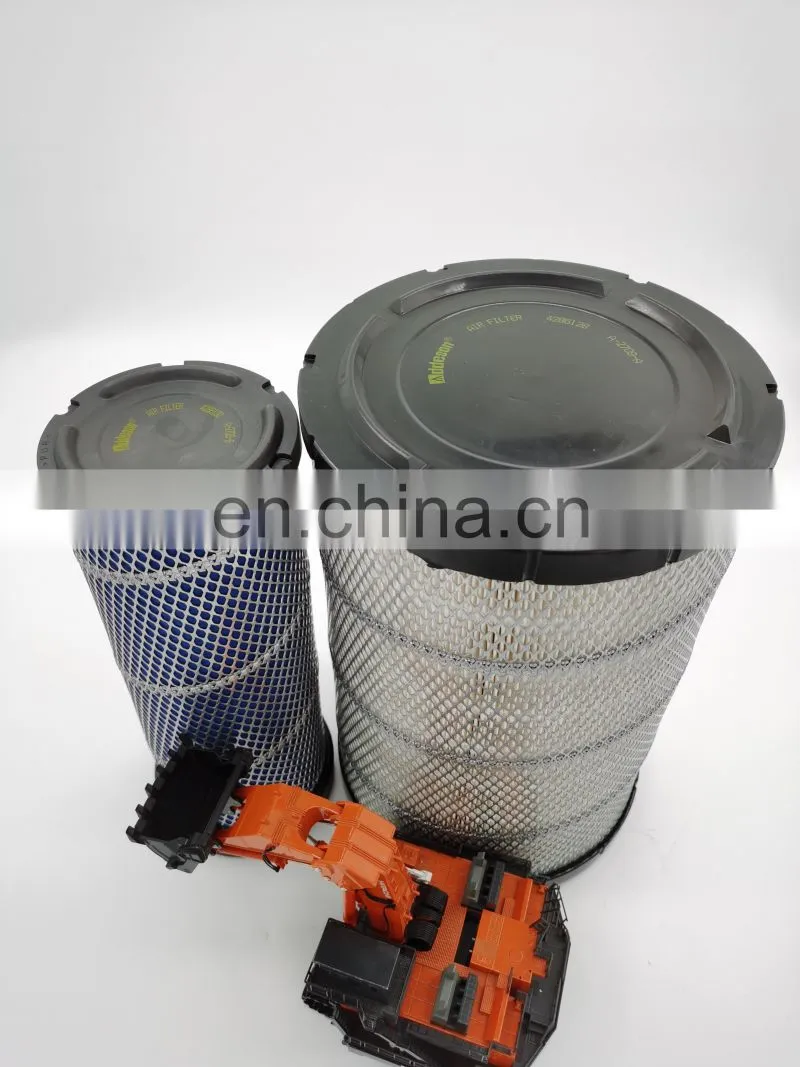 hot selling excavator parts air filter 4286128+4286130 AF25414+AF25412 for SK200-8 SK210-8 EX210-5 EX230LC-5 EX220-5 ZX200-3